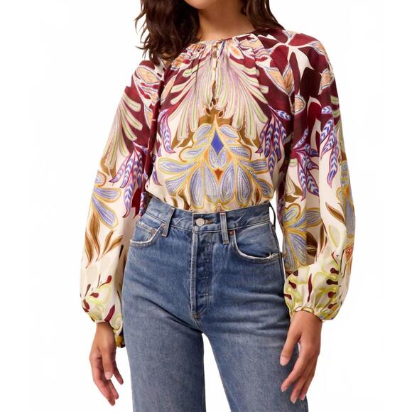MARIE OLIVER Tops - NEW MARIE OLIVER arabella blouse in tranquility
